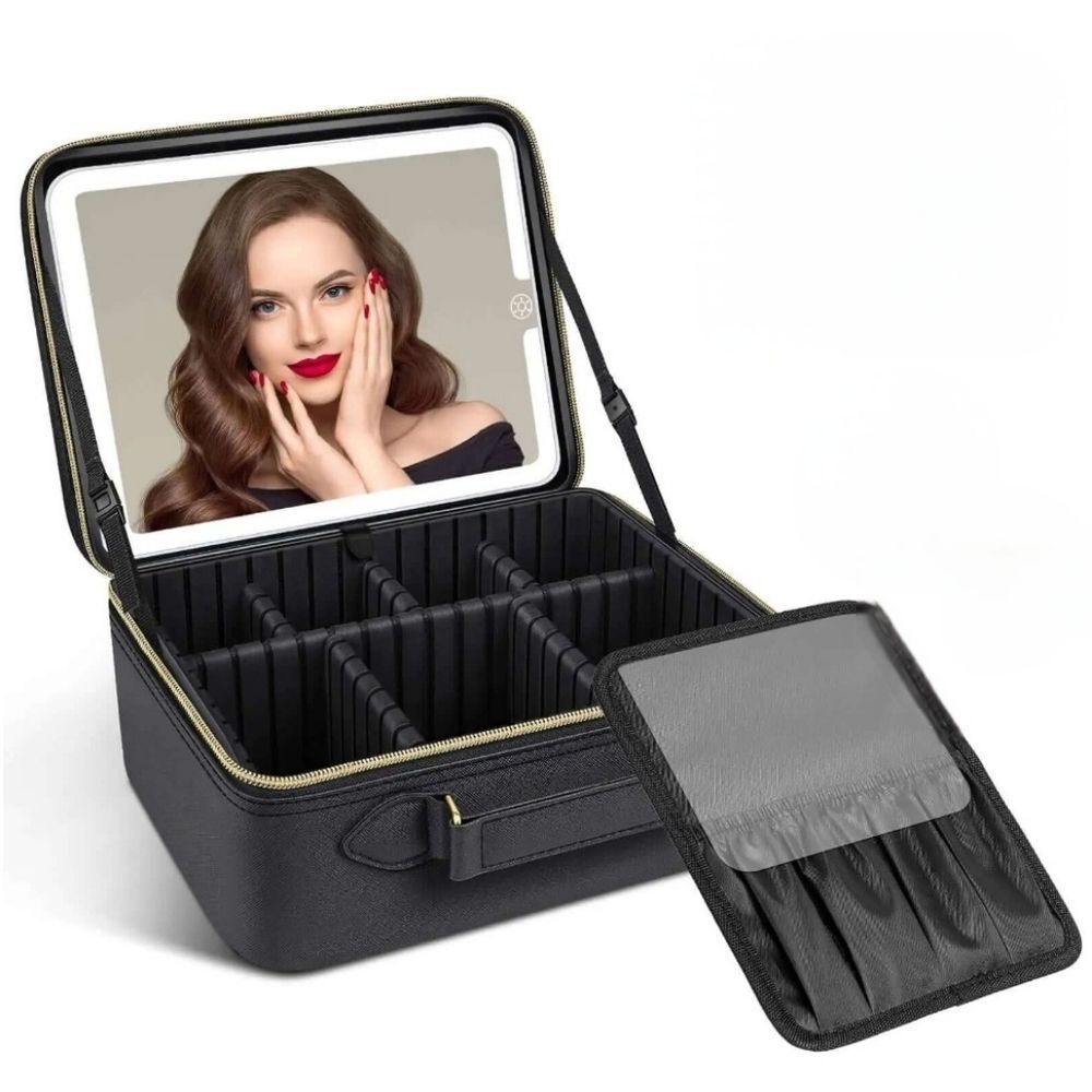 Sunny Days LED Travel Vanity- Black
